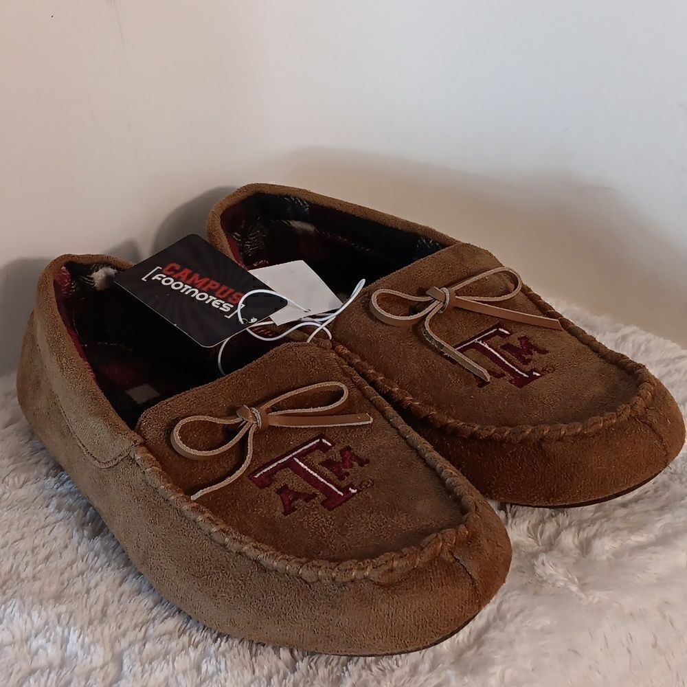Texas A&M Flannel Lined Slippers
